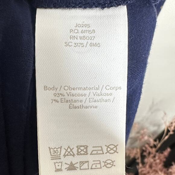 BODEN Coraline Jersey Midi Dress French Navy Blue Gold Dots Sz 12L $125 {3R42} - Picture 8 of 8